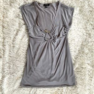 Bebe grey blouse